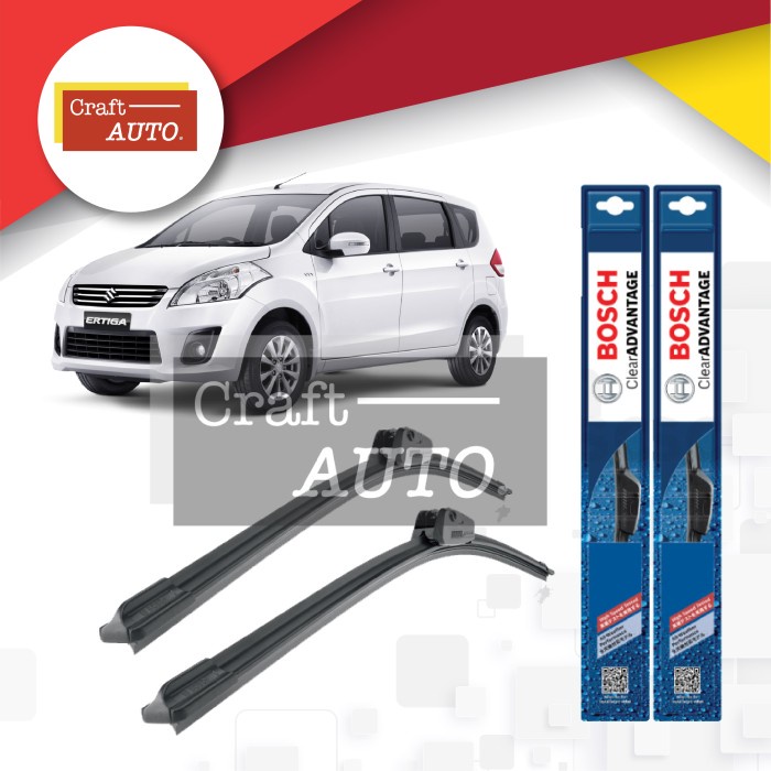 Wiper Mobil Bosch Frameless Suzuki Ertiga Sepasang (2pcs) ORIGINAL Original original