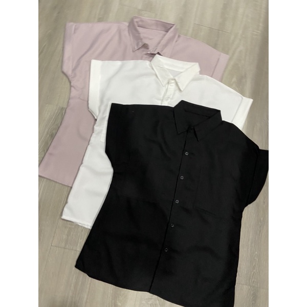 kemeja wanita lengan pendek / kemeja casual korea