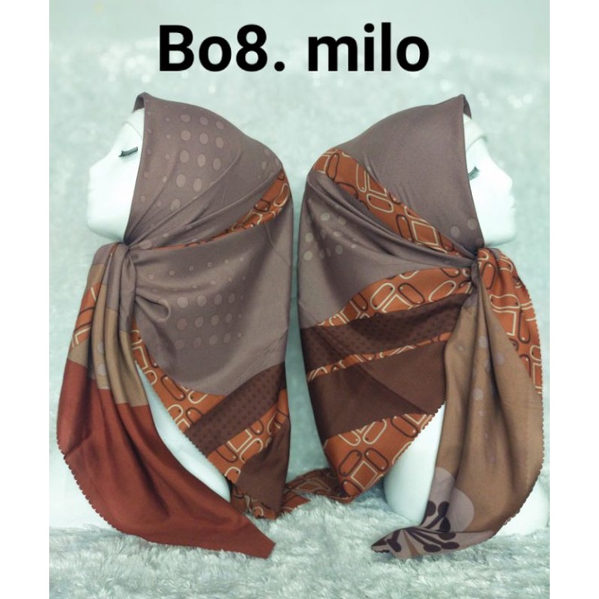 kerudung segi empat, pilih warna pilih motif-Bo8