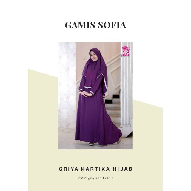 gamis sofia /gamis cantik/gamis muslimah/adzkia hijab syari/gamis adzkia/gamis ori