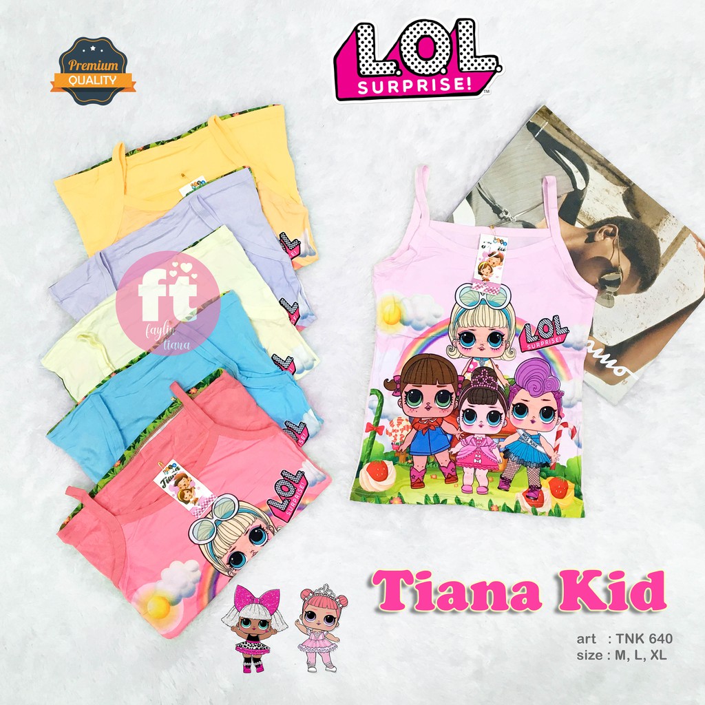 TIANA KIDS | Tanktop Anak  / Atasan Anak  / Singlet Anak  / art TNK 640