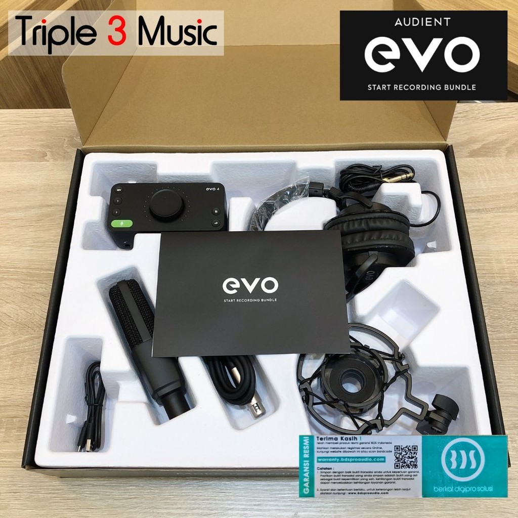 Audient EVO SRB Start Recording Bundle evo 4 Paket Recording rekaman