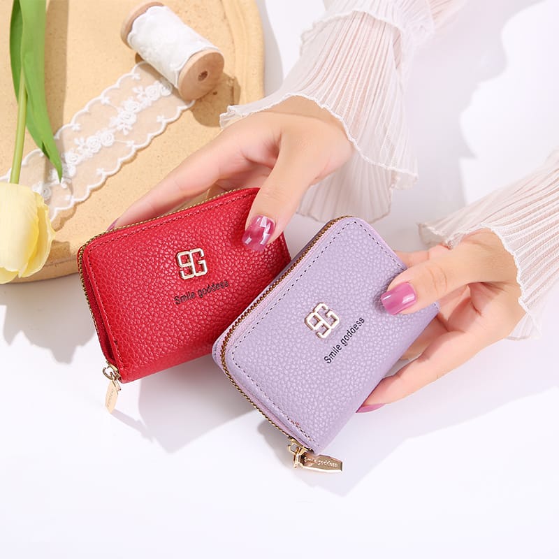 ASIN829 Dompet Mini Murah Impor Dompet Mini Wanita/Dompet Kartu Import 1043 Murah Dan Trendy