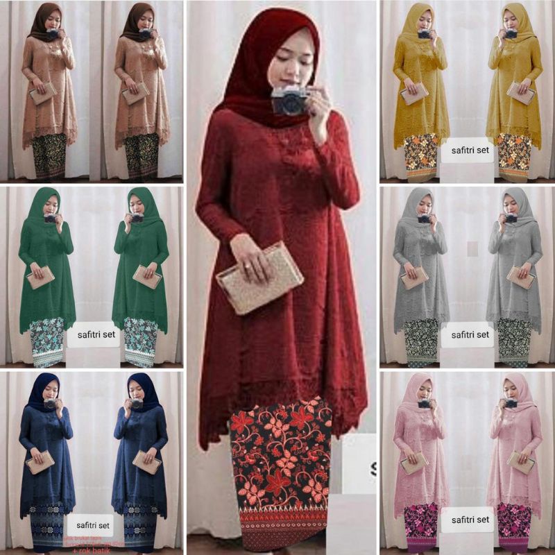 XOS - SET SAFITRI / FASHION MUSLIMA / BISA COD✅