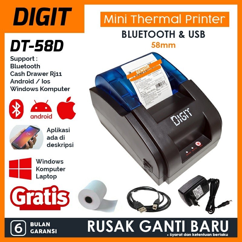merk printer bluetooth