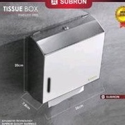 Tempat tissue box subron stainless 304 &quot;ORIGINAL&quot; / Tempat tissu subron stainless