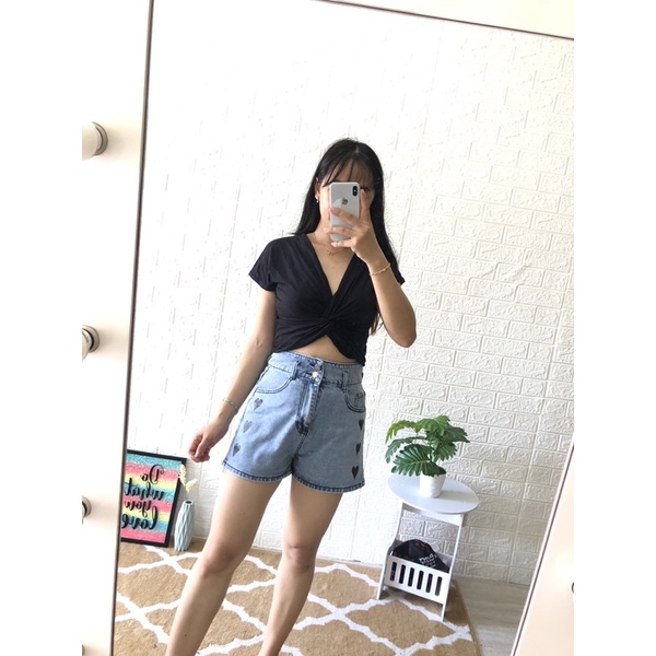 CELANA PENDEK JEANS IMPORT WANITA / HW IMPORT PENDEK