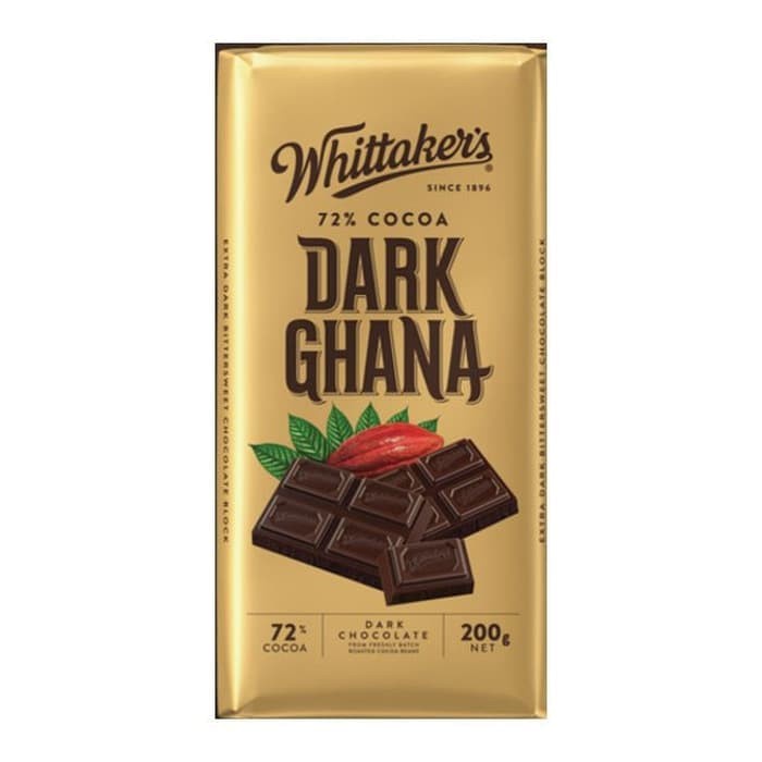 

PROMO !! WHITTAKER'S DARK GHANA CHOCOLATE BAR COKLAT IMPOR