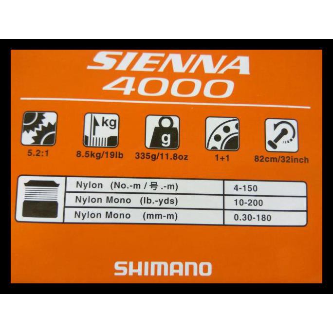 PROMO Reel Shimano Sienna 4000 fe
