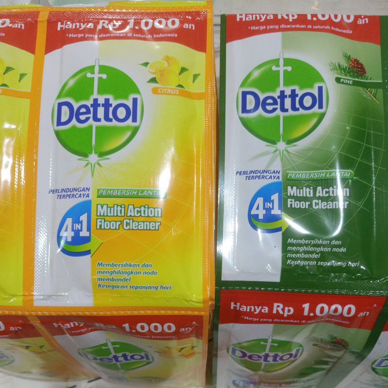 Dettol Pembersih Lantai 30ml isi 12 shaset