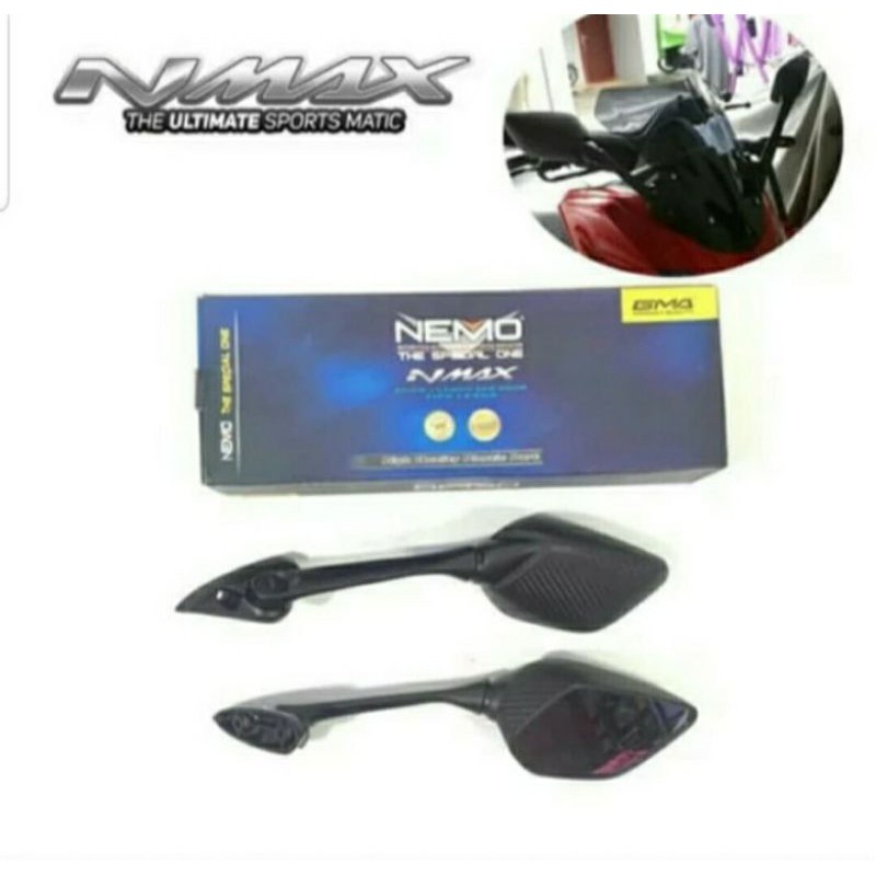 Spion R25 Nemo Carbon Tangkai Panjang Nmax Xmax Adv Pcx Lexi R15 dll