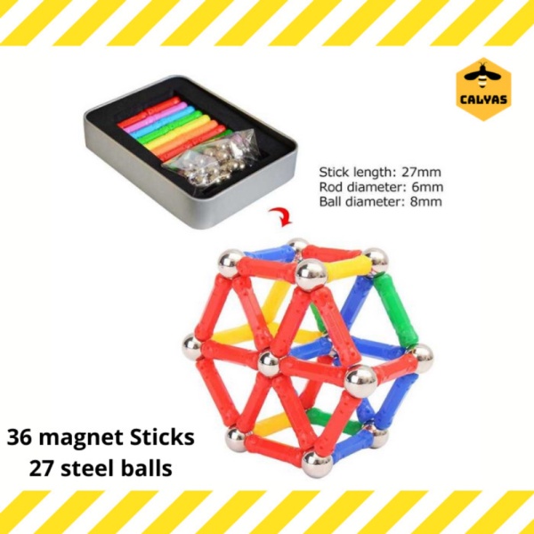 

Mainan Bola Magnet Motorik anak / Magnetic Bucky Balls Steel 216 Pcs - multicolor stik Berkualitas