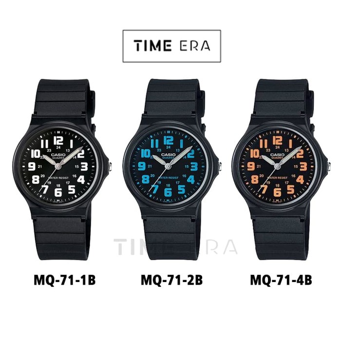 Casio Original MQ71/ MQ-71 / MQ 71 - Unisex - Analog - Karet - Hitam