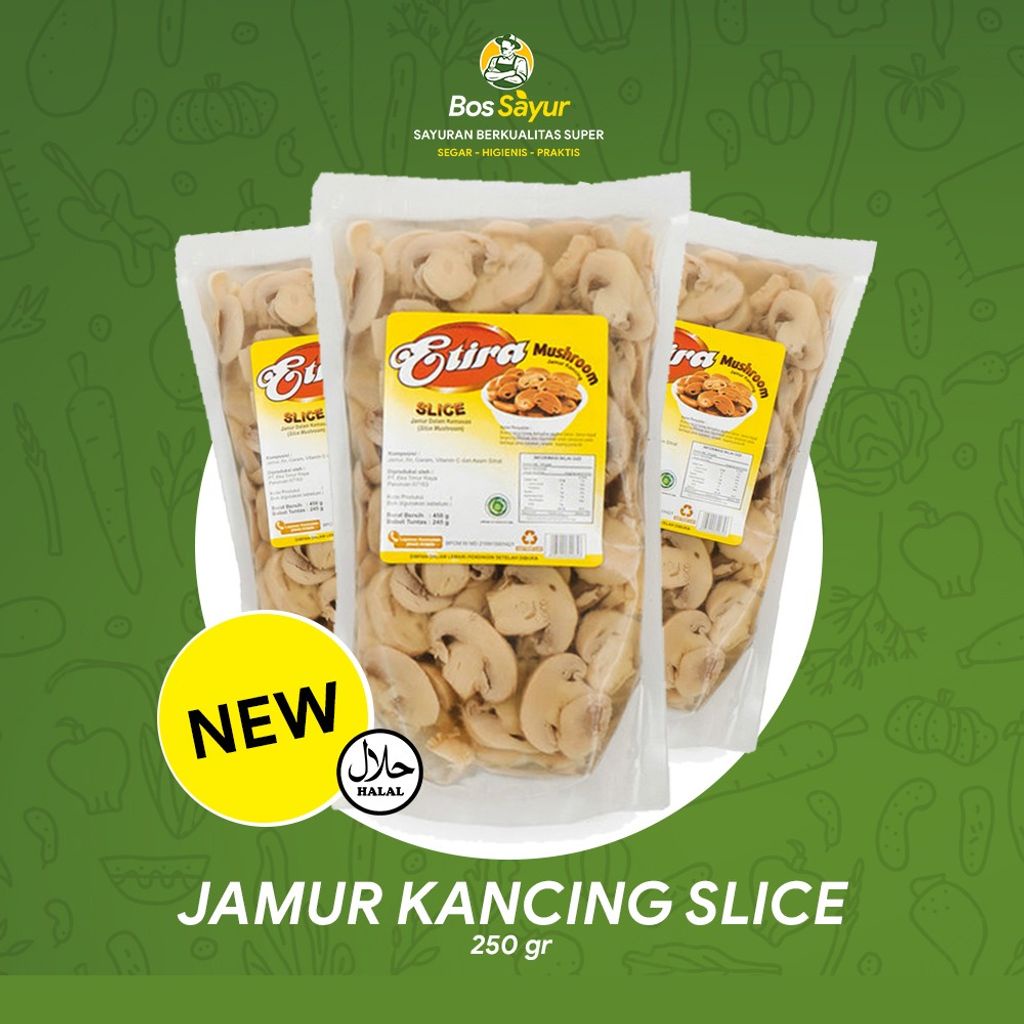 

JAMUR KANCING SLICE 250gr 1 PACK