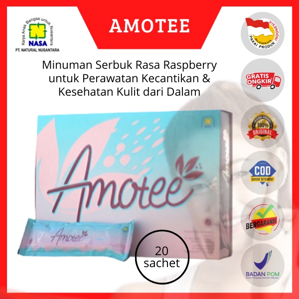 

Minuman Serbuk Kolagen untuk Perawatan Kesehatan dan Kecantikan Kulit AMOTEE NASA isi 20 Sachet