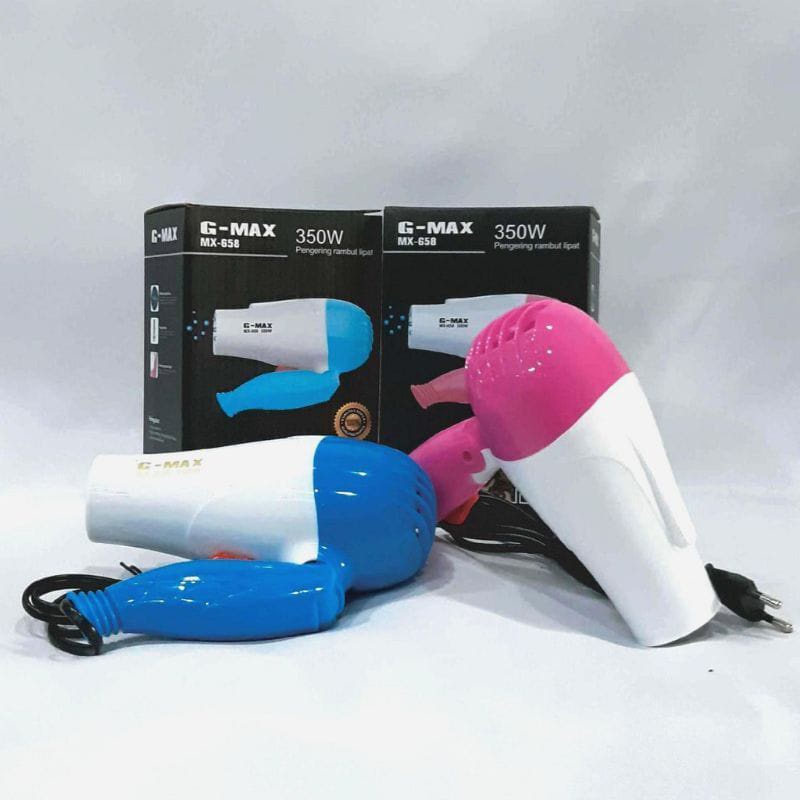 Hairdryer Hair Dryer Alat Pengering Rambut Lipat G Max G-Max Gmax Nova MX-658