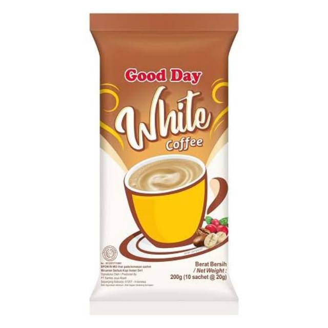 

GOOD DAY WHITE COFFEE 200G ISI 10 SACHET