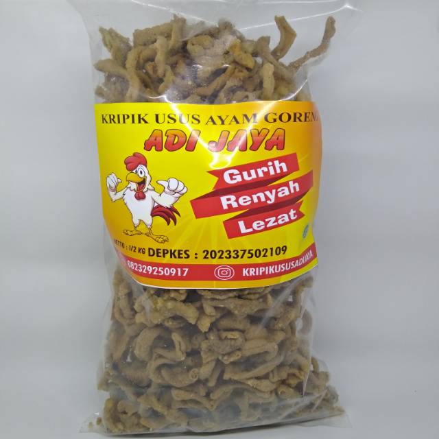 

Kripik Usus Ayam Goreng Adi Jaya1/2 kg