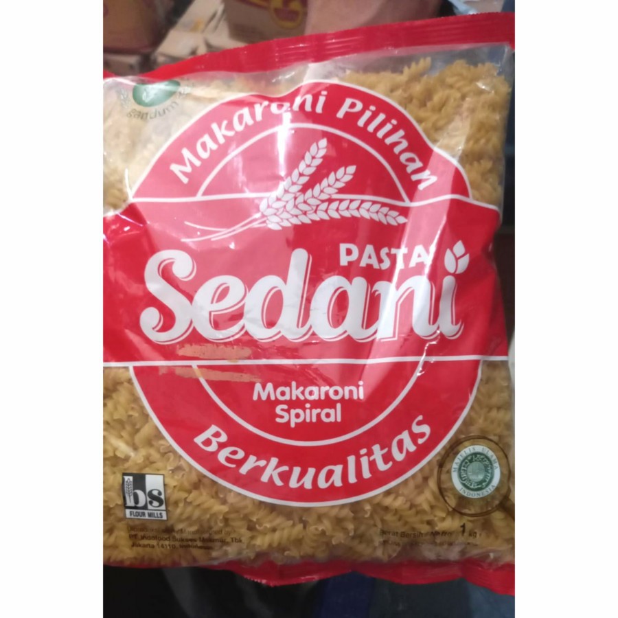 

MAKARONI SPIRAL SEDANI 1 KG (pasta macaroni)