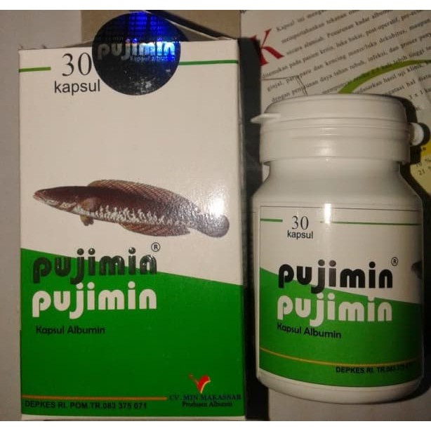 "Pujimin Kapsul Albumin Ikan Kutuk / Gabus"