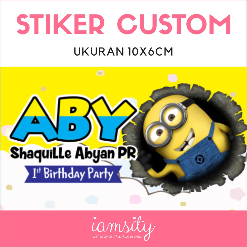 

stiker label custom ukuran 10x6cm dan 10x7cm