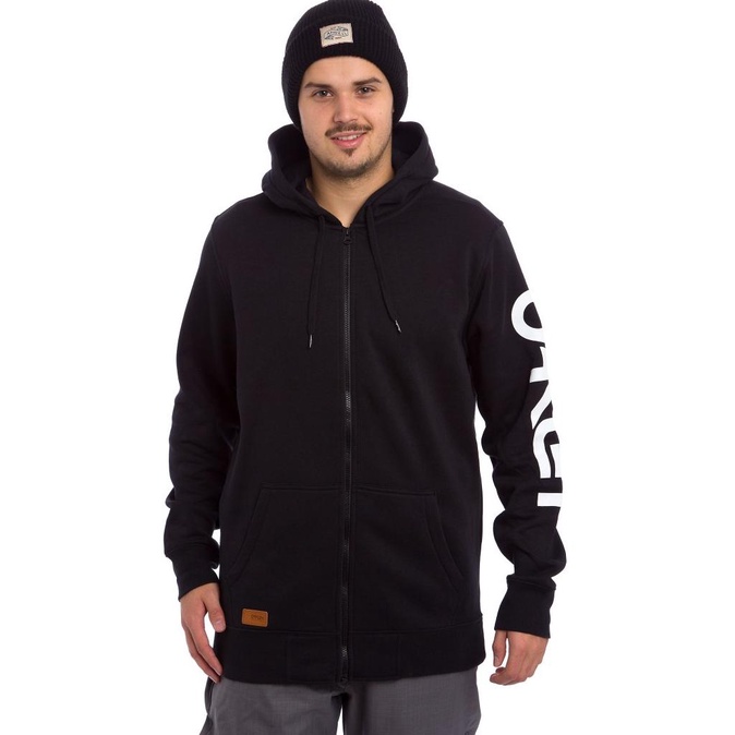 Jaket Oakley Sweater Laki Hoodie Zipper Resleting Fleece Sweatshirt Unisex Pria Wanita Sablon Polos 