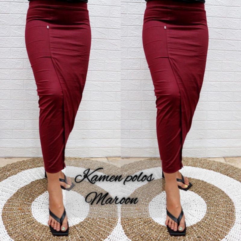 Kamen jadi/rok bali polos bahan katun strait xl dan xxl-2