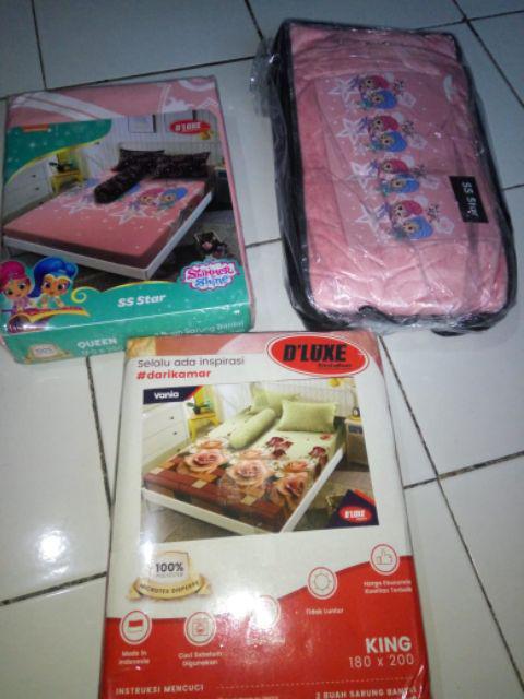 Sprei Deluxe Kintakun Agnesia / Ukuran 160x200 & 180x200 / Sprei / Sprai / Sprei Murah