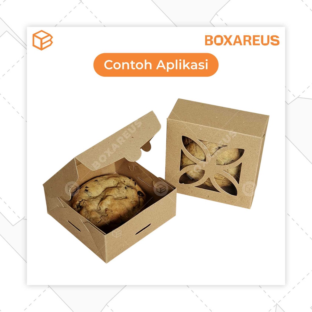 Box Cookies Packaging Kue Kering Dus Kotak Roti Pastry,Dus Makanan | CB121205