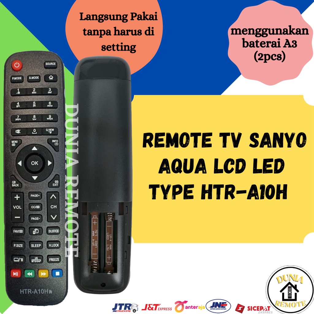 Remot Remote TV SANYO AQUA Haier LCD LED tanpa setting multifungsi