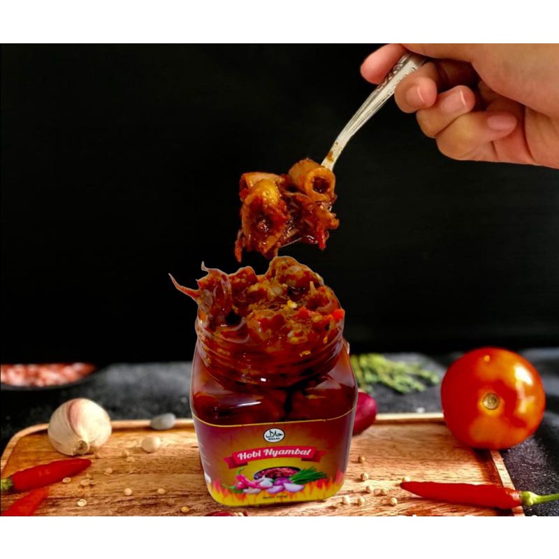 

SAMBAL BABY CUMI/SAMBAL AYAM SUWIR/SAMBAL BAWANG HOBI NYAMBAL 200gr