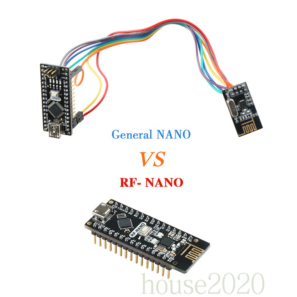 [house2020]Integrated Circuit IC RF-nano Integrated NRF24L01 Wireless Module Micro USB Port Nano Board