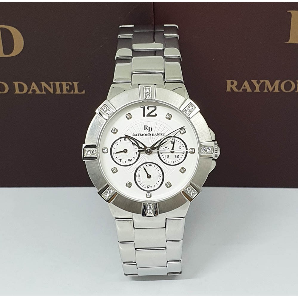 Raymond Daniel 224 Silver White Jam Tangan Wanita Original