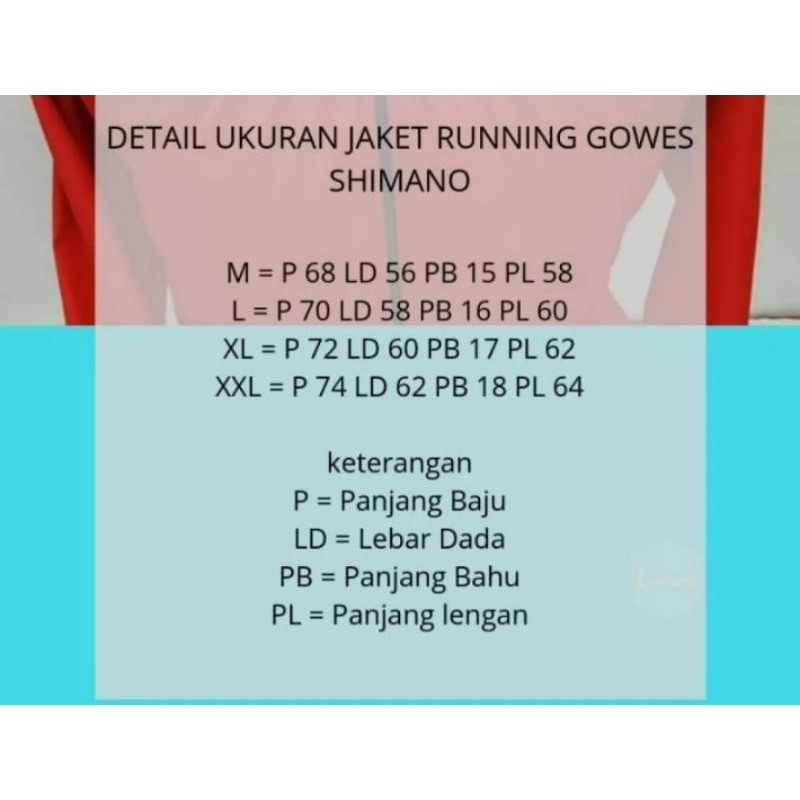 jaket parasut lari sepeda jumbo shimano XTR jaket olahraga pria dan wanita-2