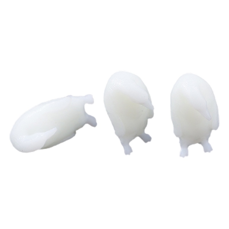 Siy 3pcs / Set Miniatur Pinguin 3d Bahan Plastik Resin Untuk Dekorasi / Modeling / Filler Perhiasan