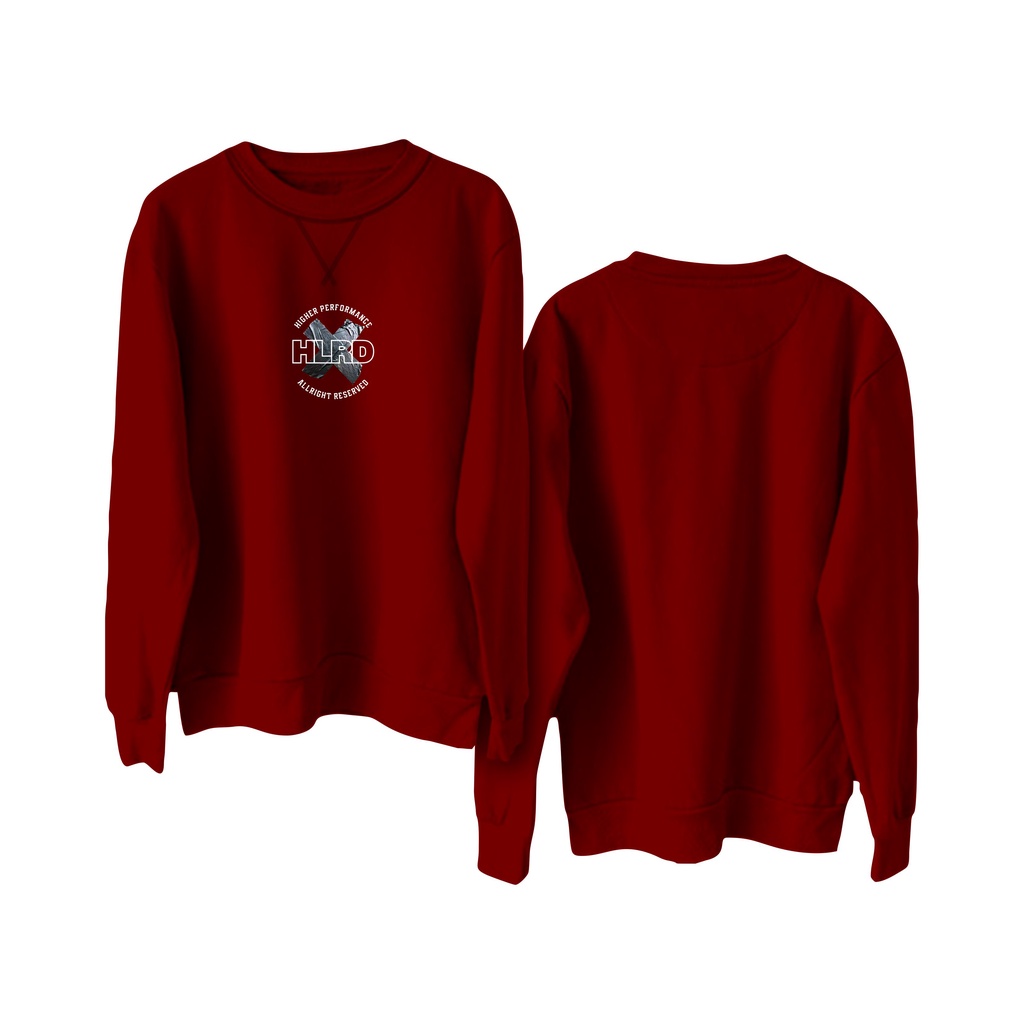 Holyrider Sweter Basic High Performance || Crewneck sweatshirt sablon DTF II SIZE M - XXL ( Pria &amp; Wanita )