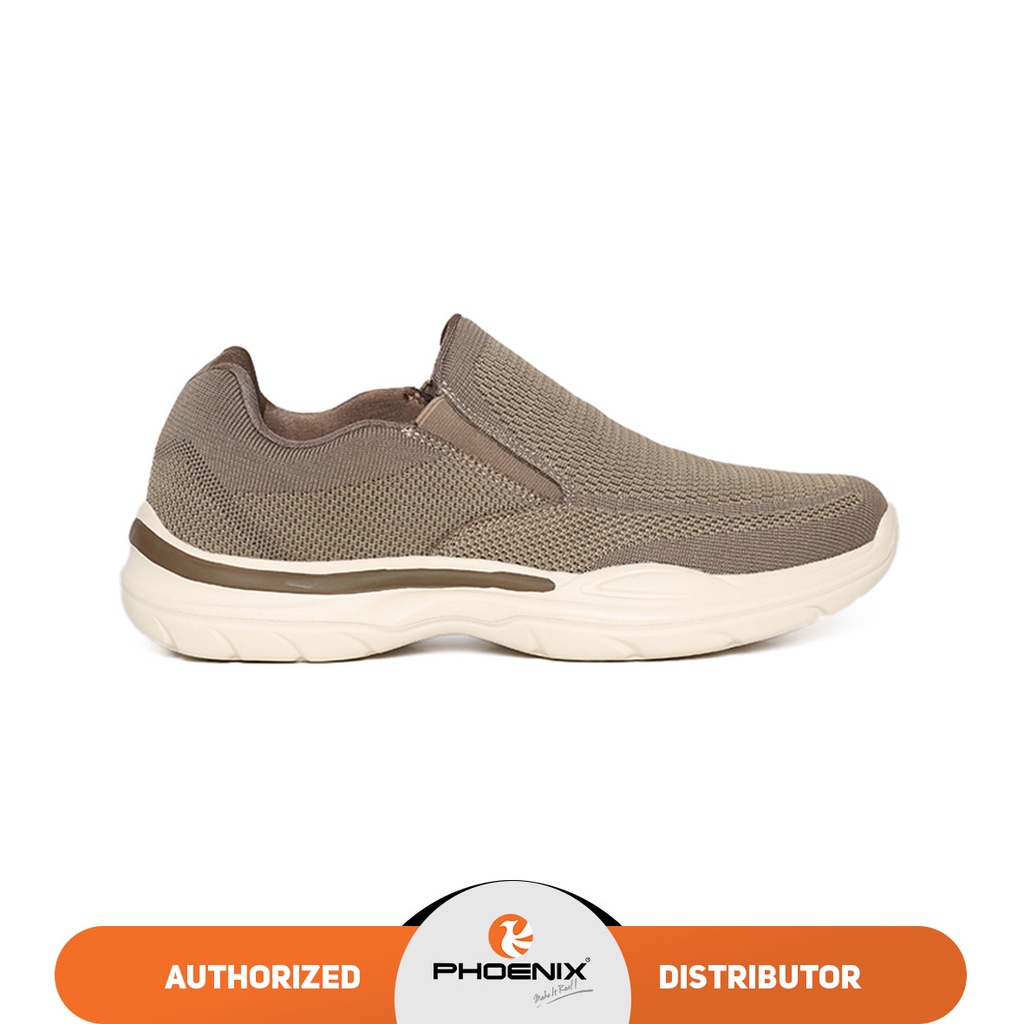 Phoenix Ares Sepatu Slip On Pria - Brown