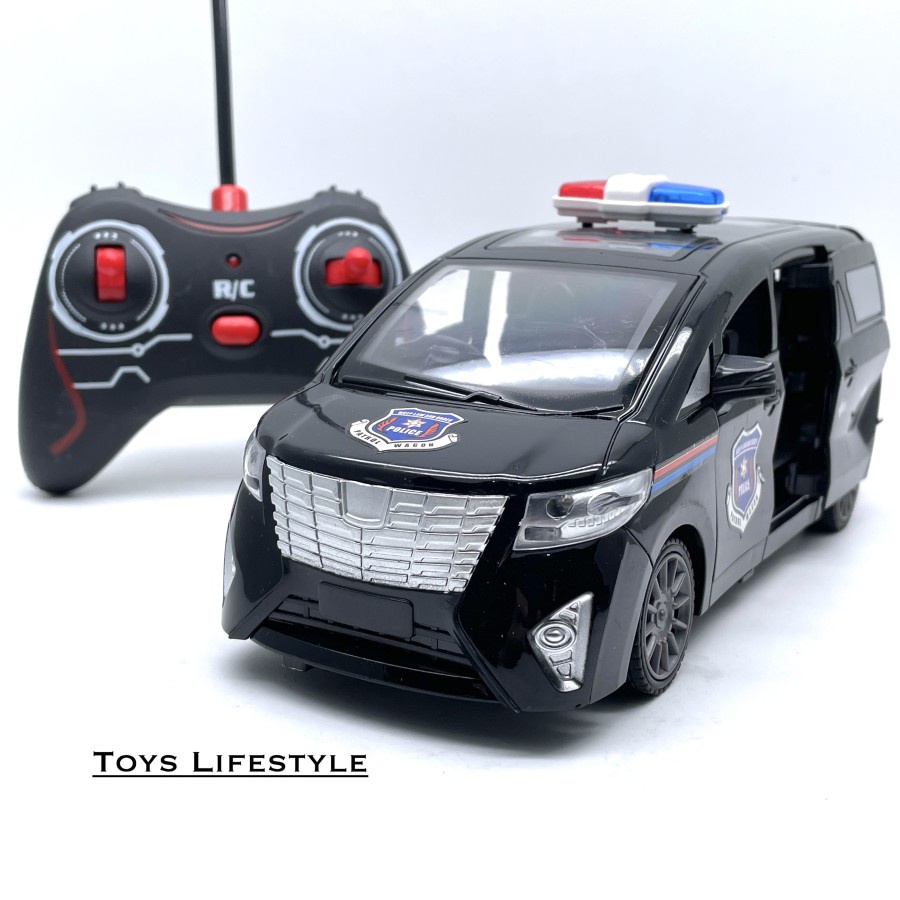 Mainan Mobil Remote Control Alphard (Buka Pintu Dengan Remot) - Hitam