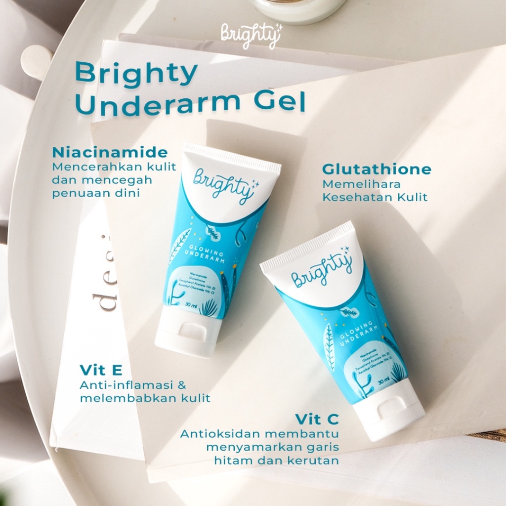 [ Agen Resmi ] Brighty Glowing Underarm Aha Hero Exfoliating Underarm Scrub Chicken Skin Back Acne - Brigtly Pencerah Pemutih Ketiak Jerawat Punggung