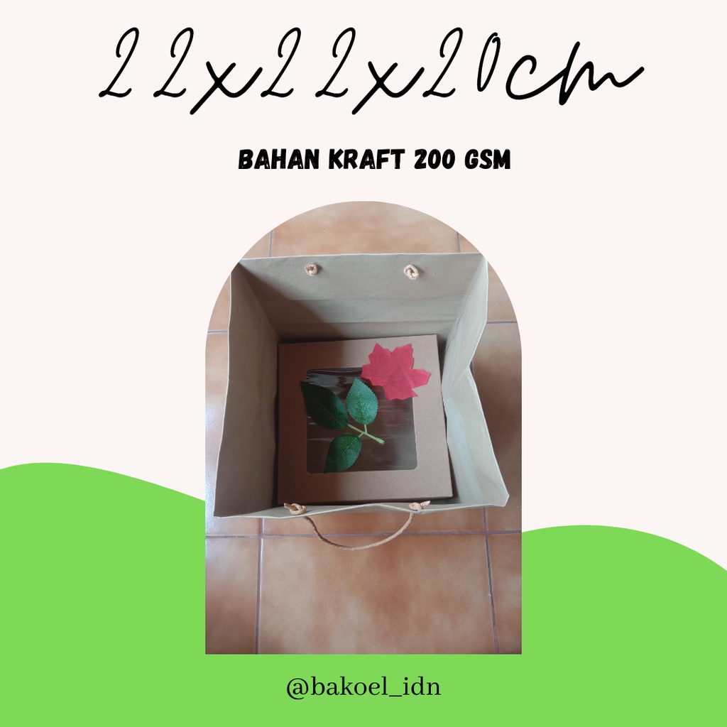 

Paper Bag Goodie Bag Kraft Kuat Dan Aman Serbaguna Brownies Nasi Box Kue