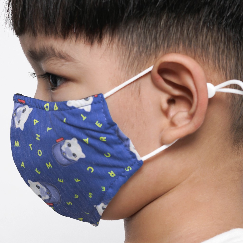 BB CRESSIDA MASKER ANAK Hijab &amp; NON Hijab ISI 2 Masker Anak Katun