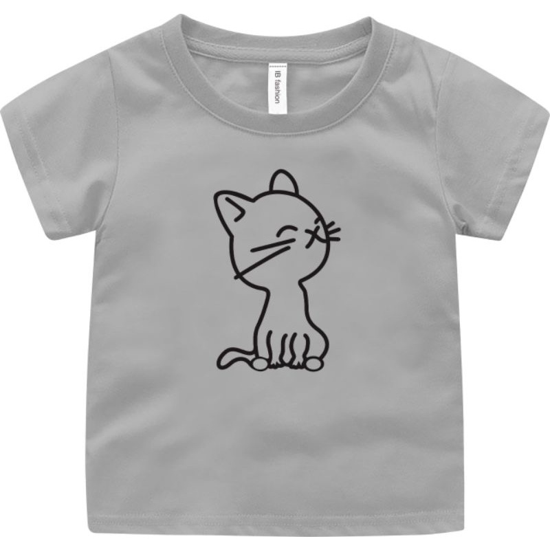 ((IB))KAOS ANAK2 UNISEX/KUCING DIGITAL SABLON BERKUALITAS