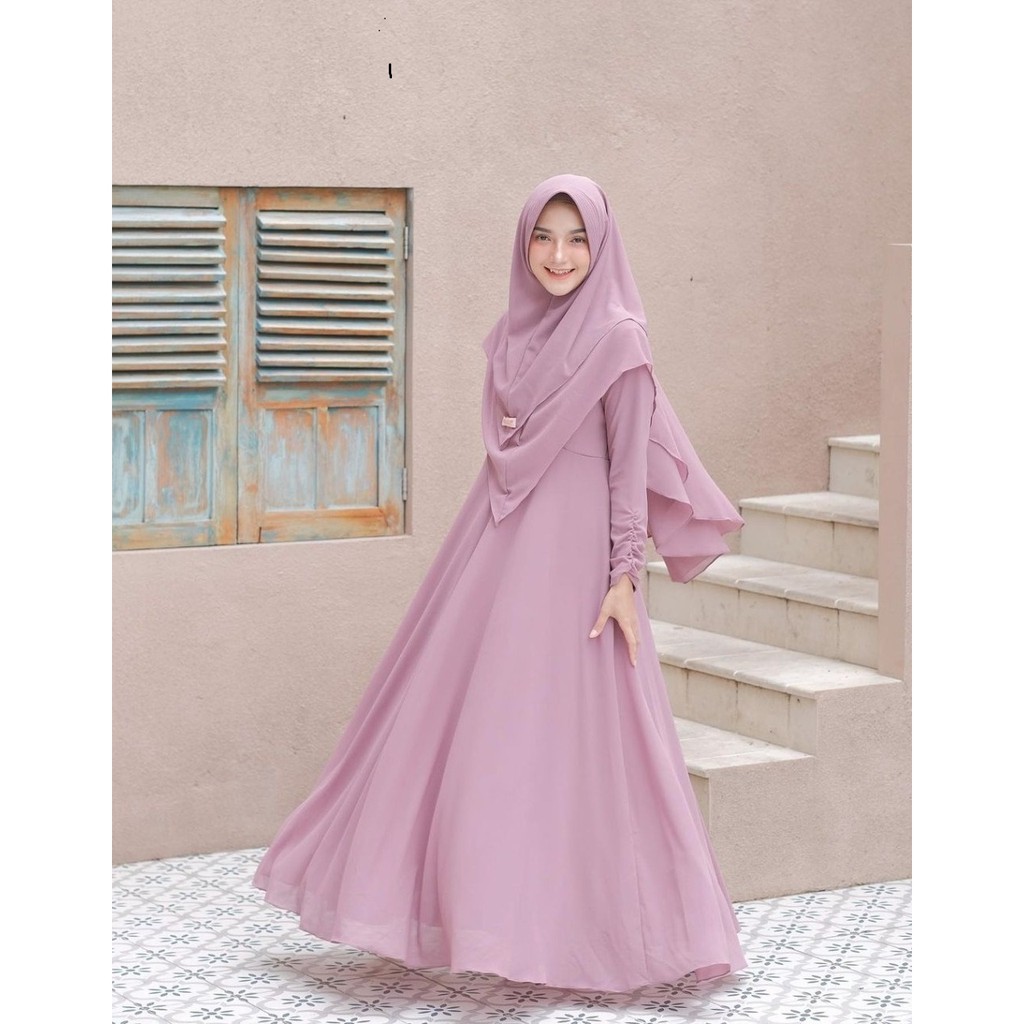 limited vip_top [ m l xl xxl 3xl 4xl ] - bisa cod mayra set syari plus hijab jumbo 3xl 4xl terbaru