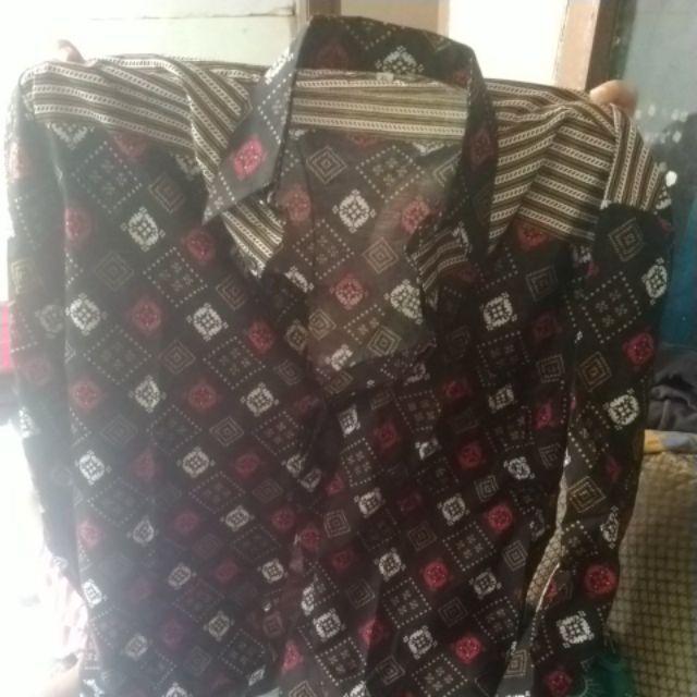Bswart Batik Hrb026 Kenongo Hem Pendek Padi Pekalongan M L Xl Batik Pria Murah Modern Grosir