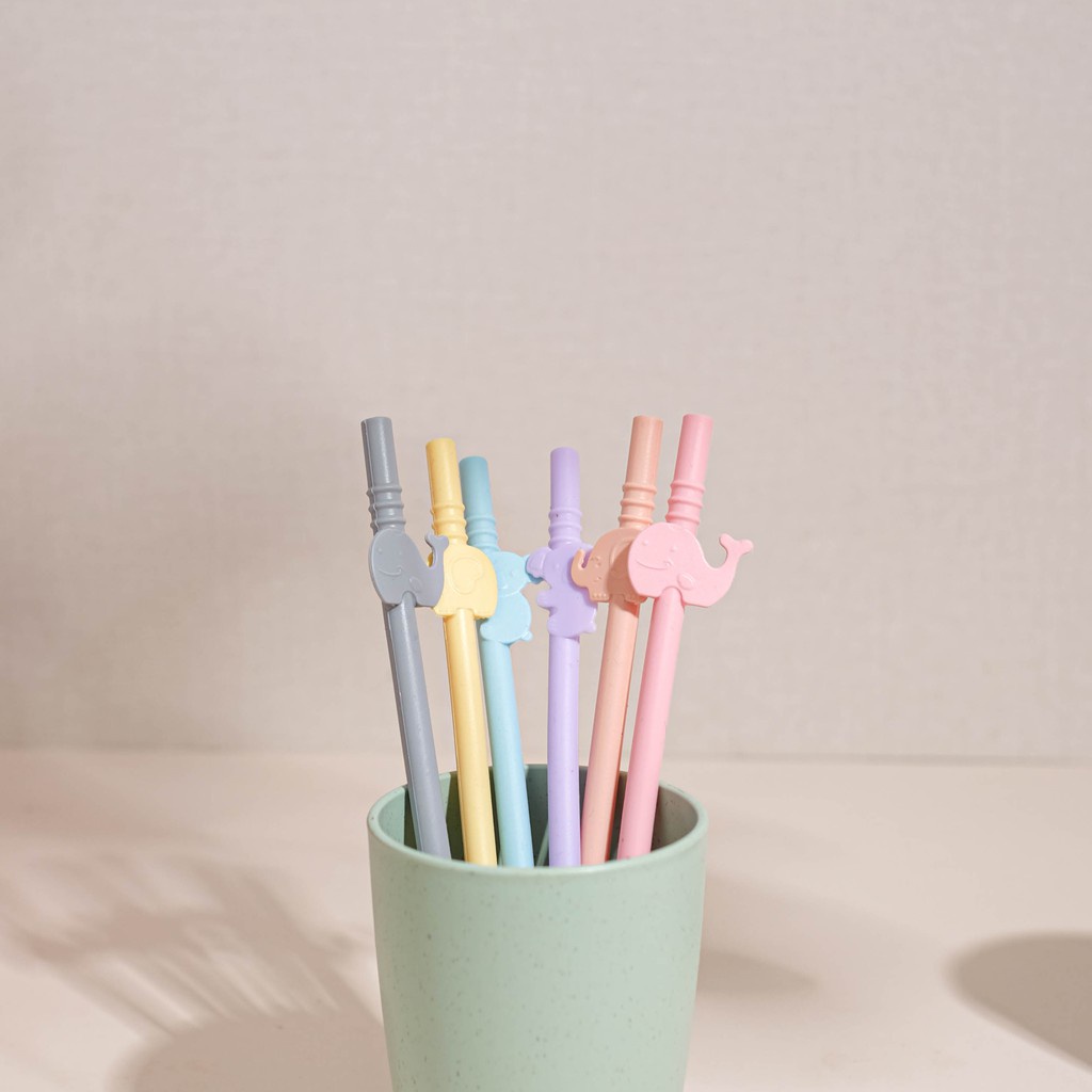 LITTLE DIMPLE SILICONE STRAW 3 PCS