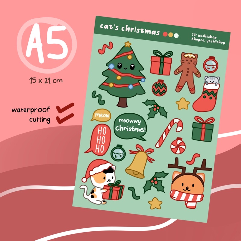 

Sticker Cat’s Christmas by Yeshii | stiker | cute | stationery | natal