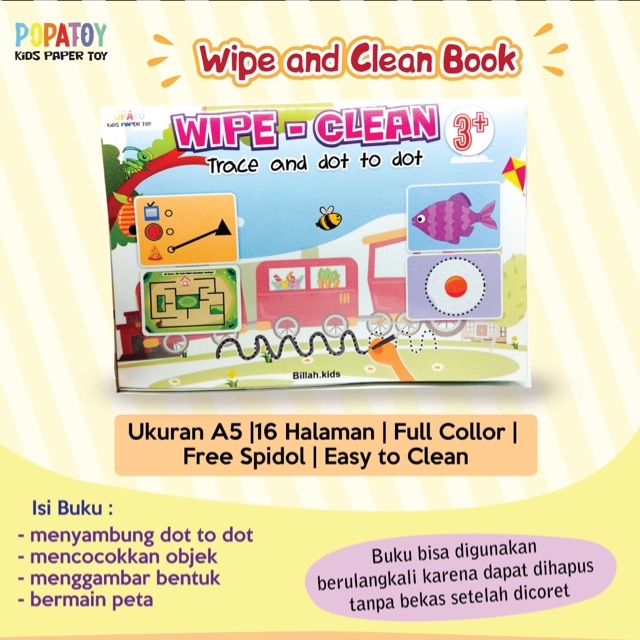 

FREE SPIDOL WIPE AND CLEAN POPATOY buku tulis hapus