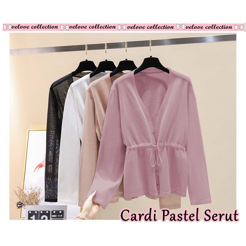 VE TAKUMIBOTIQUE CARDI PASTEL SERUT Blazer Wanita Murah / Luaran Wanita / Luaran Muslim / Baju