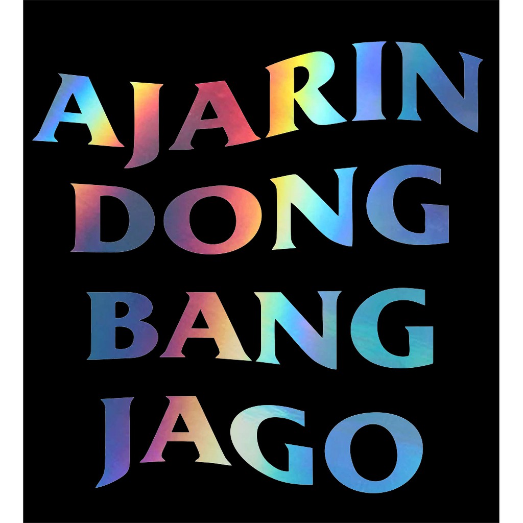 

Stiker Ajarin dong Bang Jago, sticker cutting