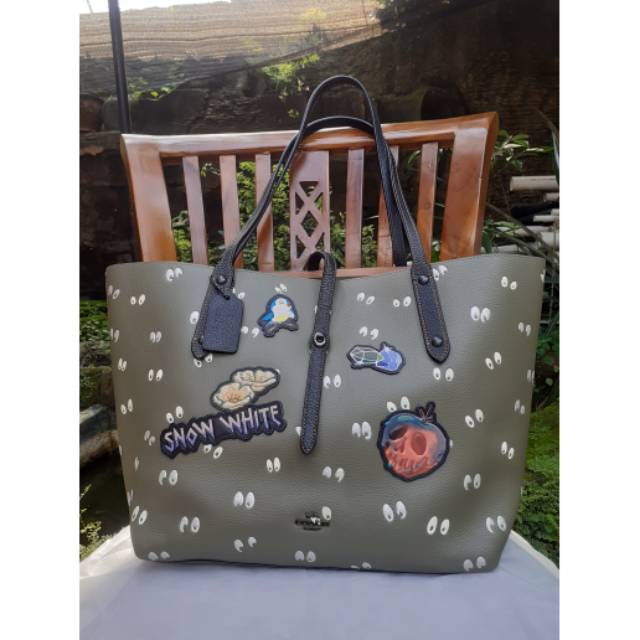 Coach disney x spooky eyes tote bag